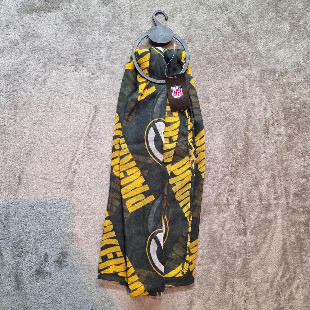 Green Bay Packers Sheer Infinity Scarf Womens One Size Green NFL Football Loop